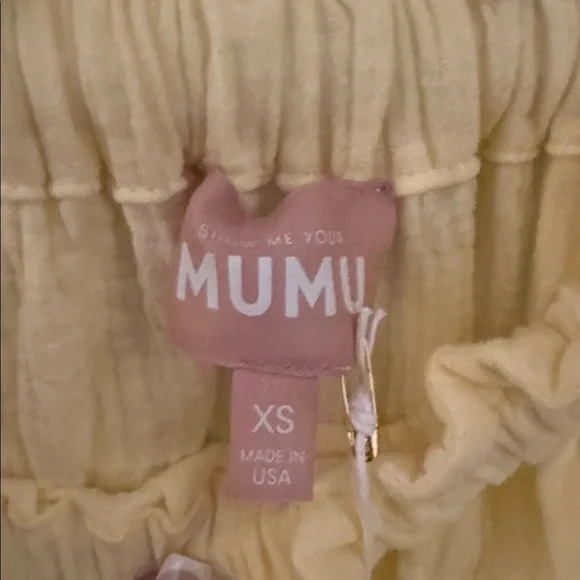 Show Me Your MuMu Strapless Yellow Dress - Picture 4 of 7